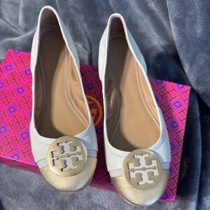 Tory Burch Minnie Cap-Toe Ballet Flats – Size 8.5